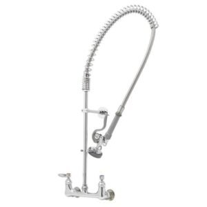 FAUCET, DOUBLE, BRASS, 22-1/2 X 8 INCHES