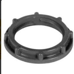 LOCKNUT, CONDUIT, NYLON, GRAY, 2 INCHES