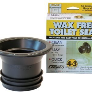 SEAL, TOILET, WAX FREE, 4 INCHES