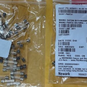 FUSE, CARTRIDGE, 250VAC, 1A