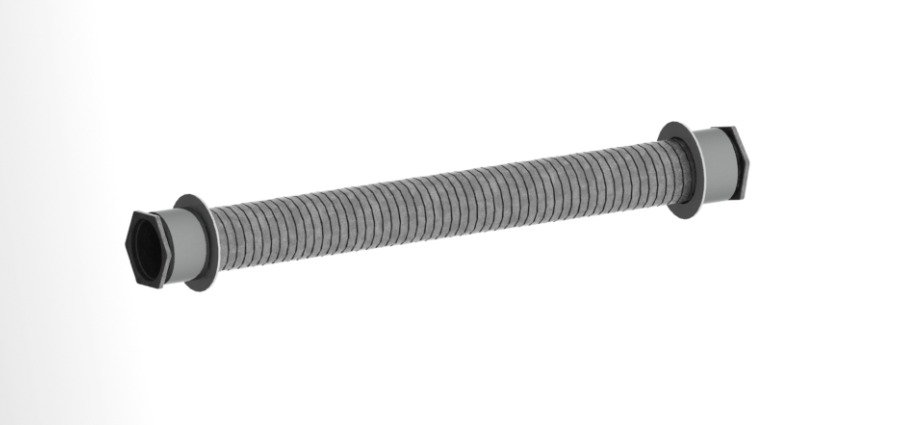 THROUGH-WALL KIT, GALVANIZED STEEL, 2 X 24 INCHES , HOLOCOM