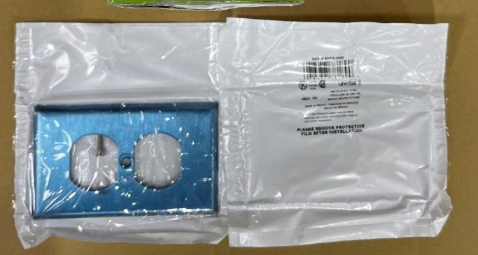 PLATE, WALL, ELECTRICAL, STAINLESS STEEL