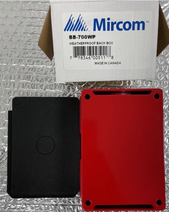 BOX, SURFACE BACK, RED, 5 X 3.6 X 2 INCHES