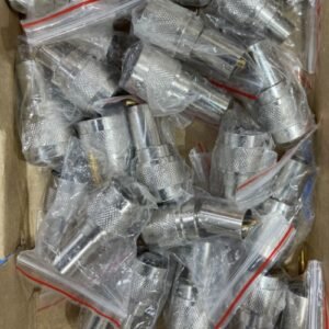 CONNECTOR, PLUG, MALE, COAXIAL, BRASS, NICKEL PLATING, STRAIGHT, MANUFACTURER: SCHMID-M,