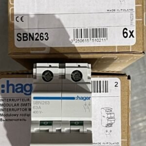 CIRCUIT BREAKER, (MCB), 2 POLE, 230-400 V, 63A