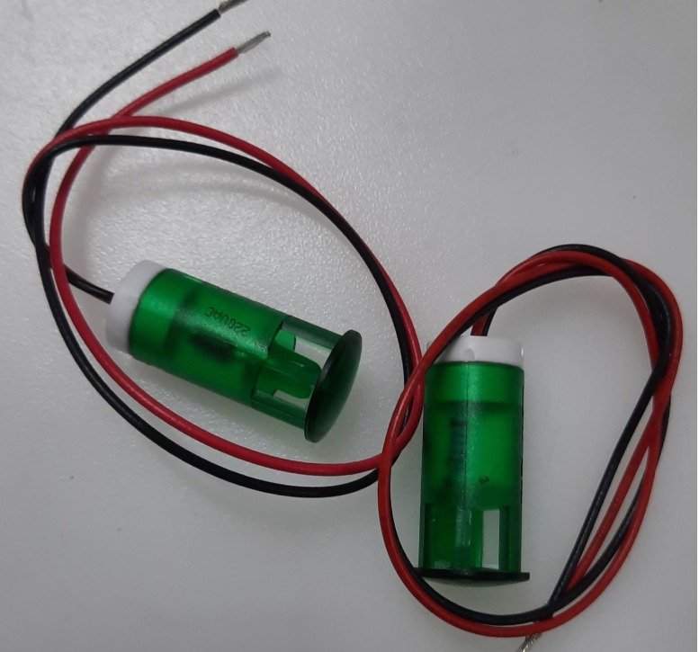 LIGHT, INDICATOR, LED, GREEN, 220V