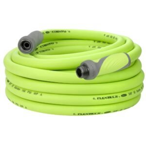 HOSE, GARDEN w/ NOZZLE, GREEN, 5/8 INCHES X 50 FT, MANUFACTURER: FLEXZILLA, LEGACY MANUFACTURING COMPANY, MODEL: HFZG550YW,