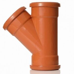 TEE-Y, DRAINAGE PIPE, PVC-U, 45 DEGREE, TERRACOTTA