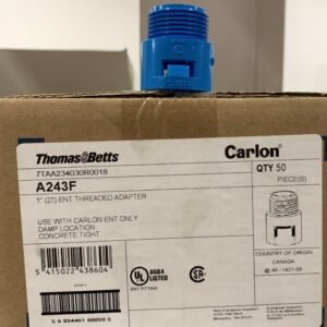 ADAPTER, ENT MALE, THREADED, PVC