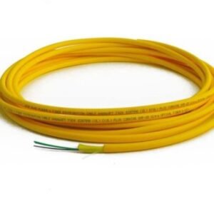 CABLE, FIBER OPTIC, SINGLE MODE, RISER RATED, YELLOW, SPOOL, 9/125