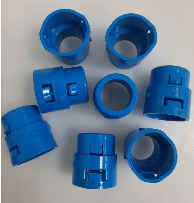 ADAPTER, ENT, SNAP-IN, PVC, BLUE