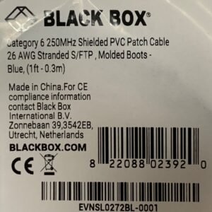 CABLE, CAT6, 250-MHZ, BLUE