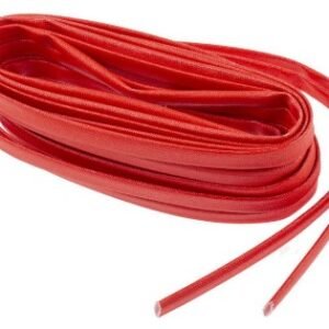SLEEVE, CABLE, ACRYLIC FIBREGLASS, RED, 6 MM