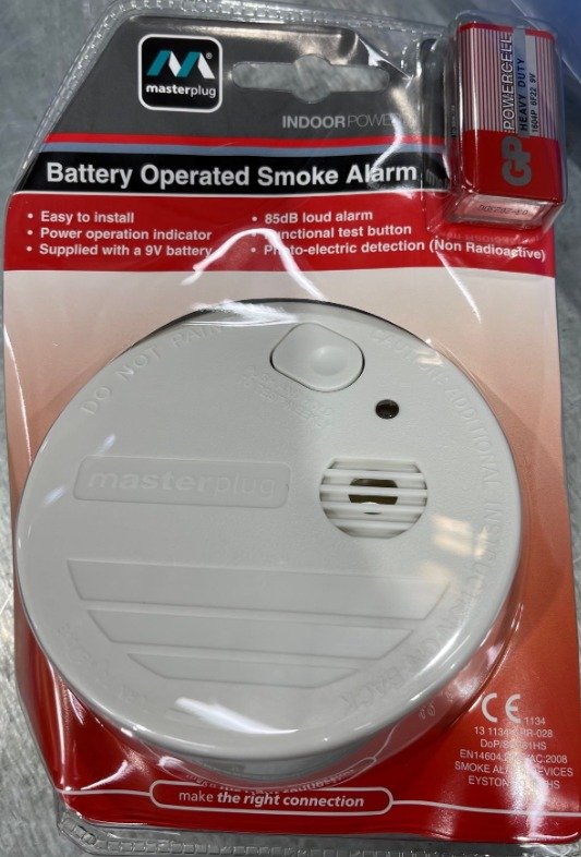 ALARM, SMOKE, AUTOMATIC, PLASTIC
