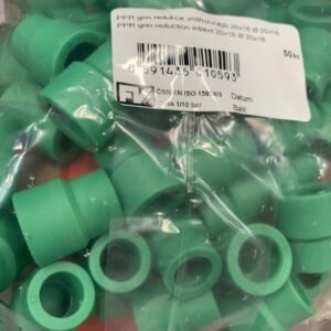 REDUCER, PIPE, PPR, GREEN, 20 X 16MM