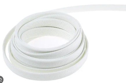 SLEEVE, CABLE, FIBREGLASS, NATURAL, 10 MM