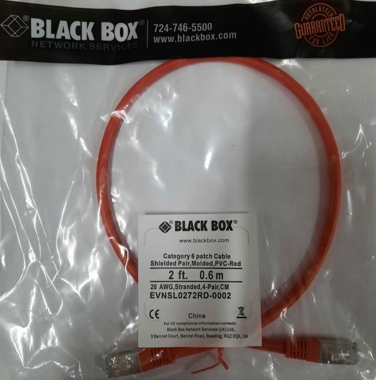 CABLE, CAT6, DUAL SHIELDED, CM PVC, RJ-45, RED