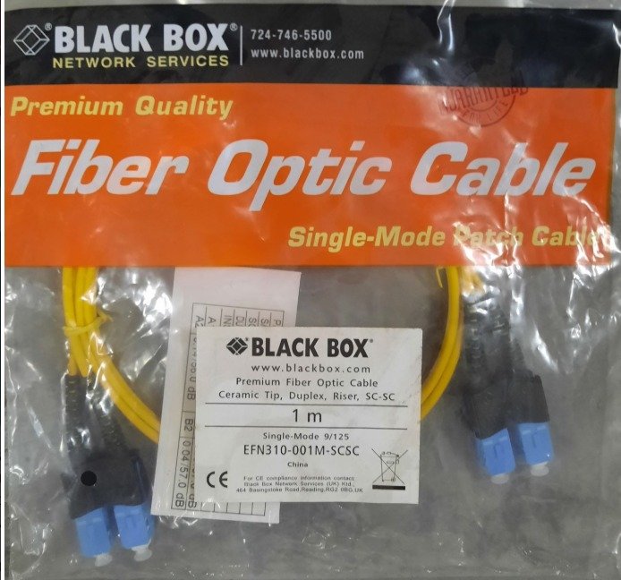 CABLE ASSEMBLY, FIBER OPTIC, PATCH, SINGLE MODE, SC-SC, YELLOW