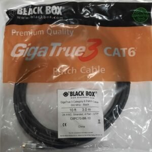 CABLE, ETHERNET, RJ45, 550-MHZ, BLACK