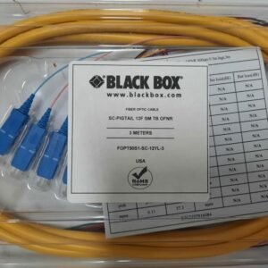 CABLE, FIBER OPTIC, PIGTAIL, 12 STRAND, PVC, YELLOW