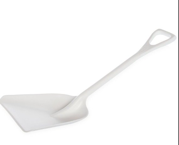 SHOVEL, POLYPROPYLENE, WHITE