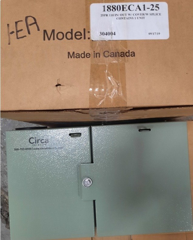 ENTRANCE CAP, ELECTRICAL, STEEL, 25 PAIR