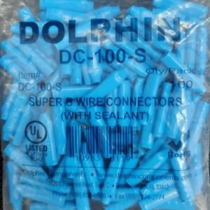 CONNECTOR, INSULATION DISPLACEMENT, MOISTURE RESISTANT, PVC, BLUE, 1-PORT
