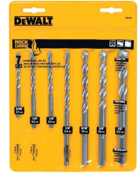 DRILL SET, MASONRY,