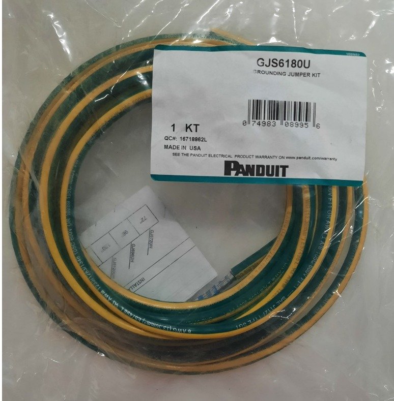 EQUIPMENT BONDING JUMPER, 6 AWG, GREEN/YELLOW
