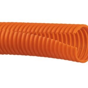 TUBING, NONMETALLIC, CORRUGATED LOOM, POLYETHYLENE, ORANGE