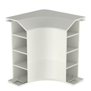 ELBOW, RACEWAY, PVC, OFF-WHITE