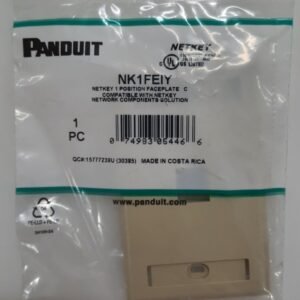 FACEPLATE W/LABEL, FLUSH MOUNT, VERTICAL,1P, 1-GANG