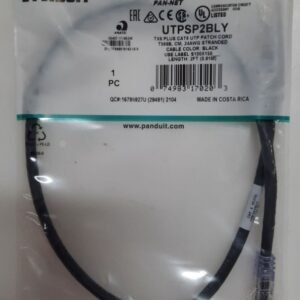 CABLE ASSEMBLY, PATCH, CAT6, U/UTP, 24 AWG, BLACK