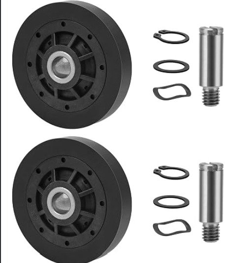 PULLEY, GROOVE, PLASTIC, BLACK