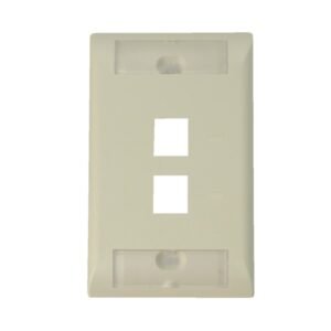 PLATE, WALL, (FACEPLATE), MT-RJ, 1-GANG, 2-PORT