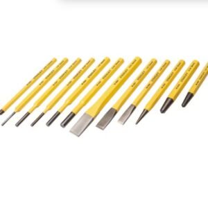 PUNCH AND CHISEL KIT, HARDENED STEEL