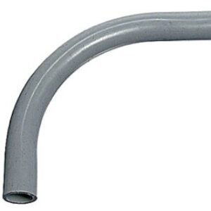 ELBOW, ELECTRICAL CONDUIT, PVC, 90°, BELLED END, SCH 80, GRAY, CARLON