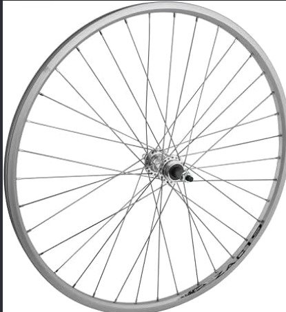 RIM, WHEEL, PNEUMATIC TIRE, REAR, BICYCLE, ALLOW, SILVER, 26 X 19 IN