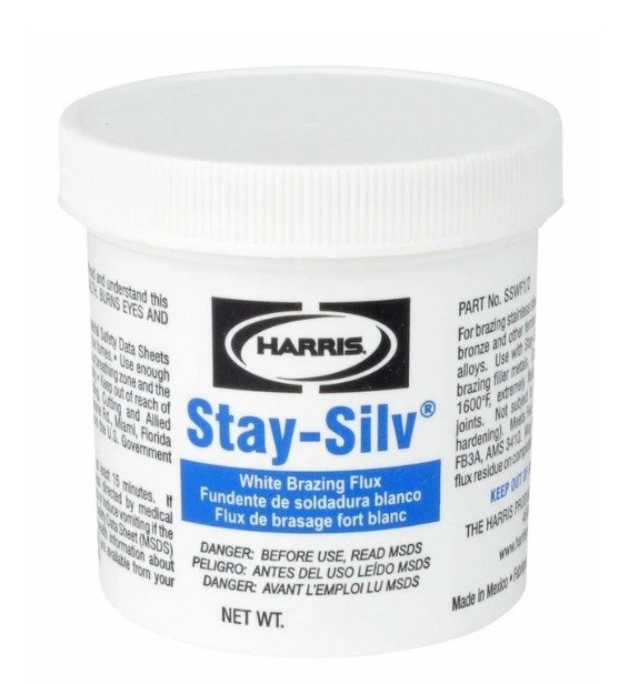 FLUX, BRAZING, WHITE, 4 OZ