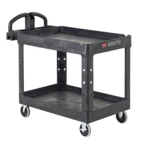 CART, GENERAL HAULING, UTILITY, PLASTIC, BLACK, MEDIUM, 500 LBS