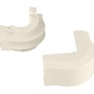 ELBOW, RACEWAY, PVC, OFF-WHITE, 2.57 X 4.35 INCHES