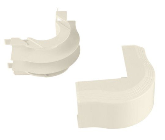 ELBOW, RACEWAY, PVC, OFF-WHITE, 2.57 X 4.35 INCHES