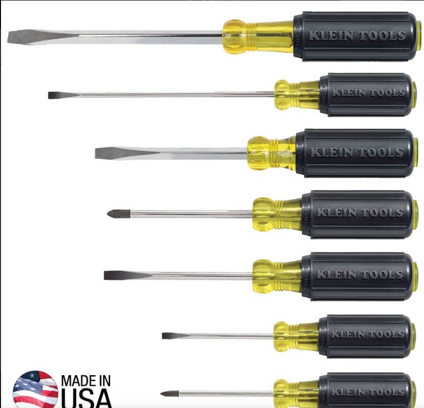 SCREWDRIVER, SET, CUSHION-GRIP