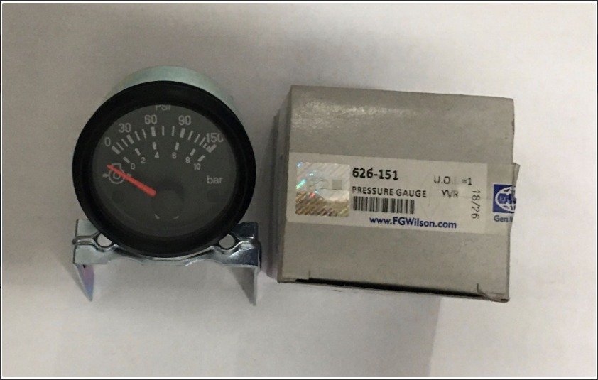 GAGE, OIL PRESSURE, 0-150 PSI