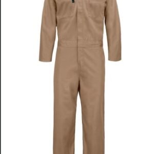 COVERALLS, LONG SLEEVE, COTTON, TAN, 2XL