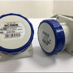 SOCKET, FLUSH MOUNT, FEMALE, 16A, 2P+E, 6H, 200-250V, 50/60HZ