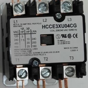 CONTACTOR, 3 POLE, 208-240V, 50A