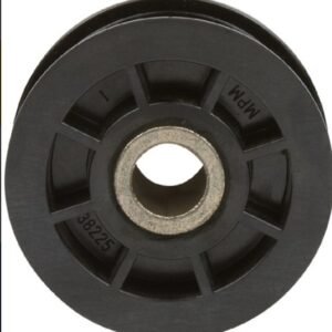 PULLEY, FLAT, BLACK, 5 X 2 CM