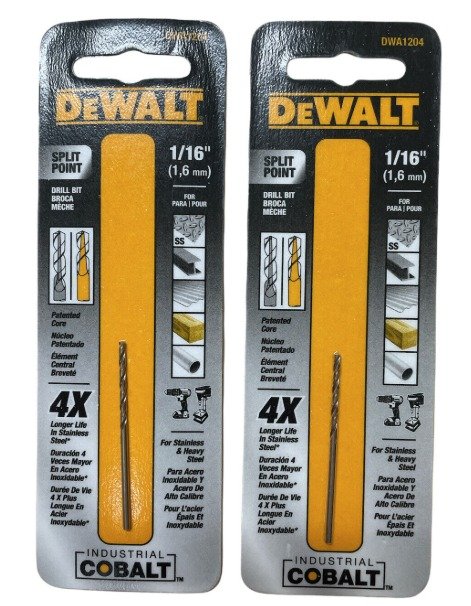 DRILL, TWIST, BIT, PILOT POINT, COBALT STEEL,