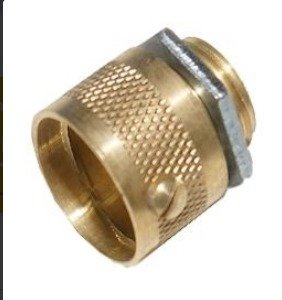 ADAPTOR, W/LOCK NUT AND SCREW, MALE, BRASS